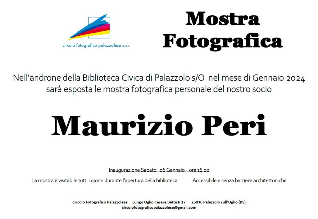 Mostra Soci Gennaio&nbsp;2024