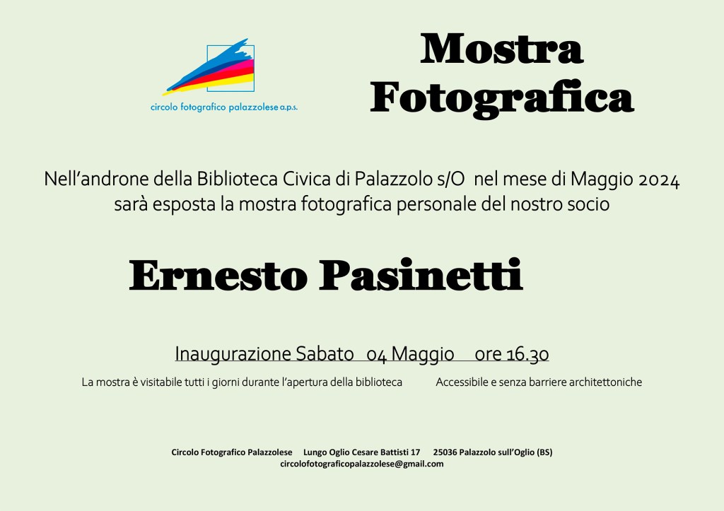 Mostra Soci Maggio&nbsp;2024