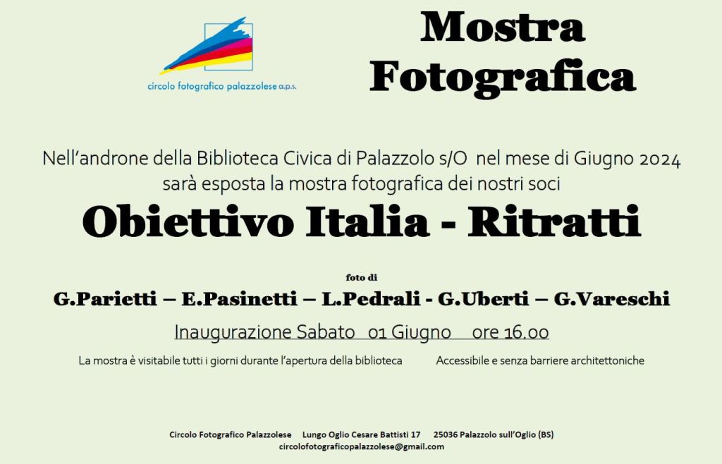 Obiettivo Italia –&nbsp;Ritratti