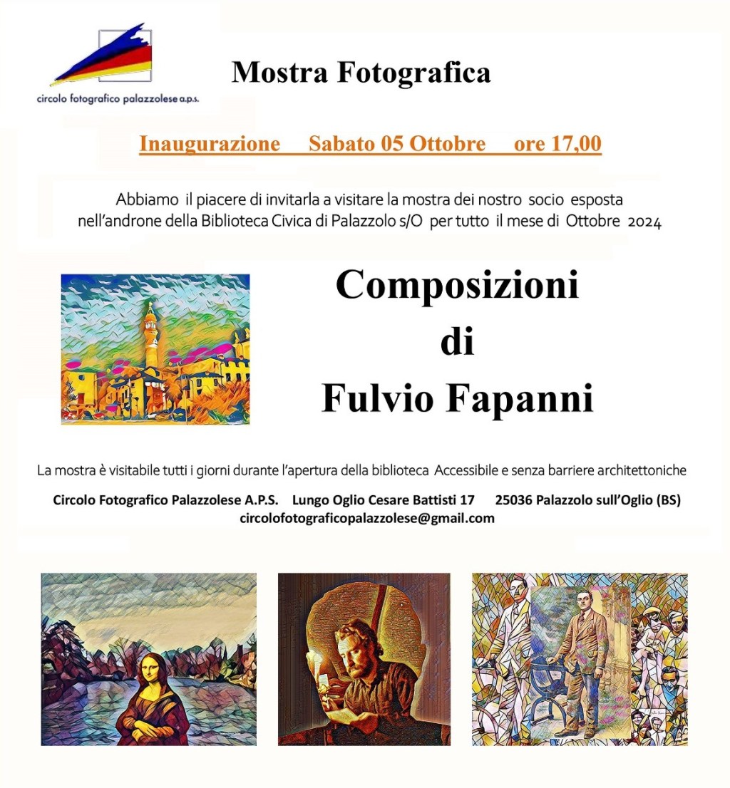 Mostra Soci Ottobre&nbsp;2024