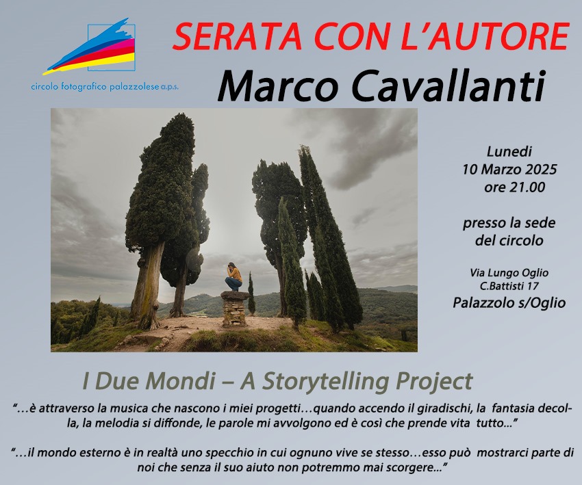 Serata con L’autore Marco&nbsp;Cavallanti