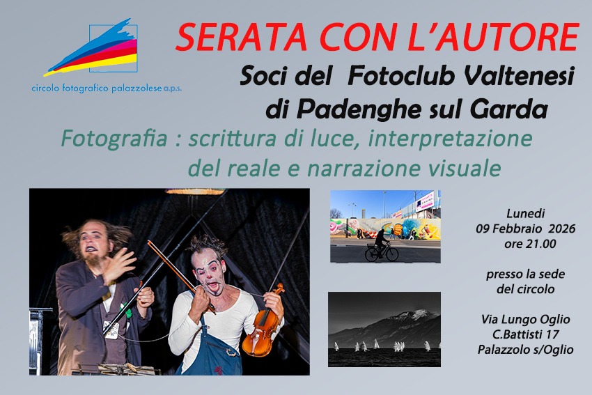 Serata con l’autore : Soci del Fotoclub&nbsp;Valtenesi